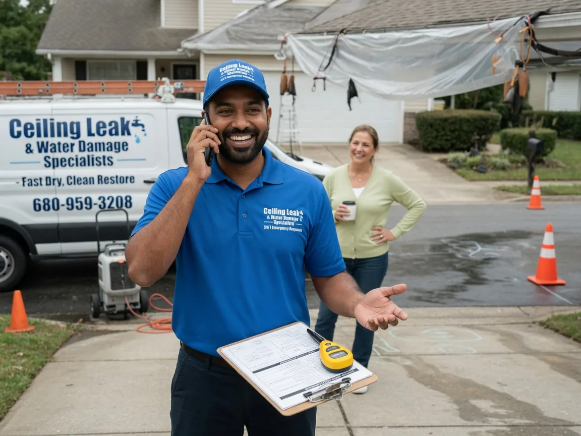Ceiling Leak Cleanup Mediapolis, IA FAQs
